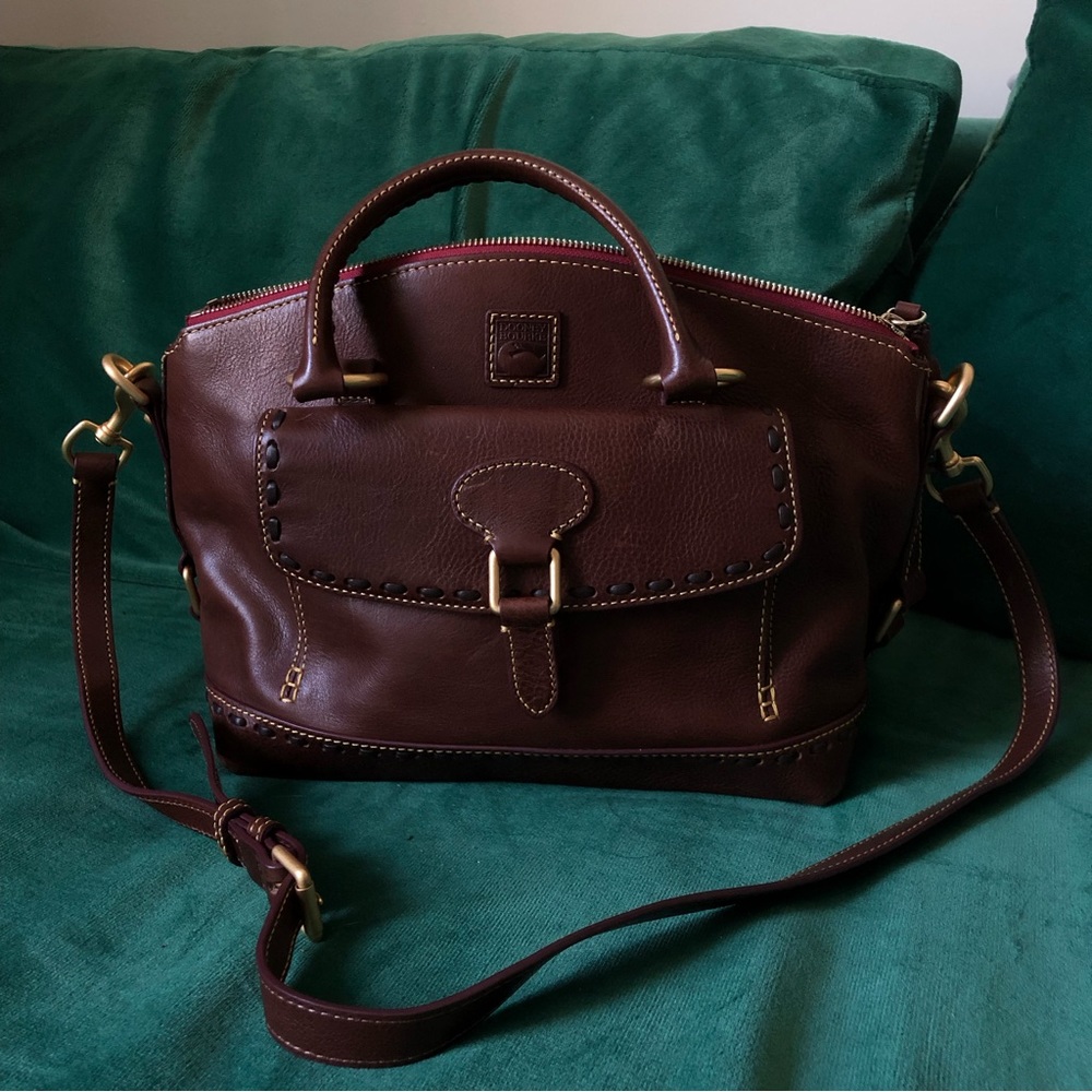 NWOT Dooney & Bourke Florentine Leather Pocket Satchel